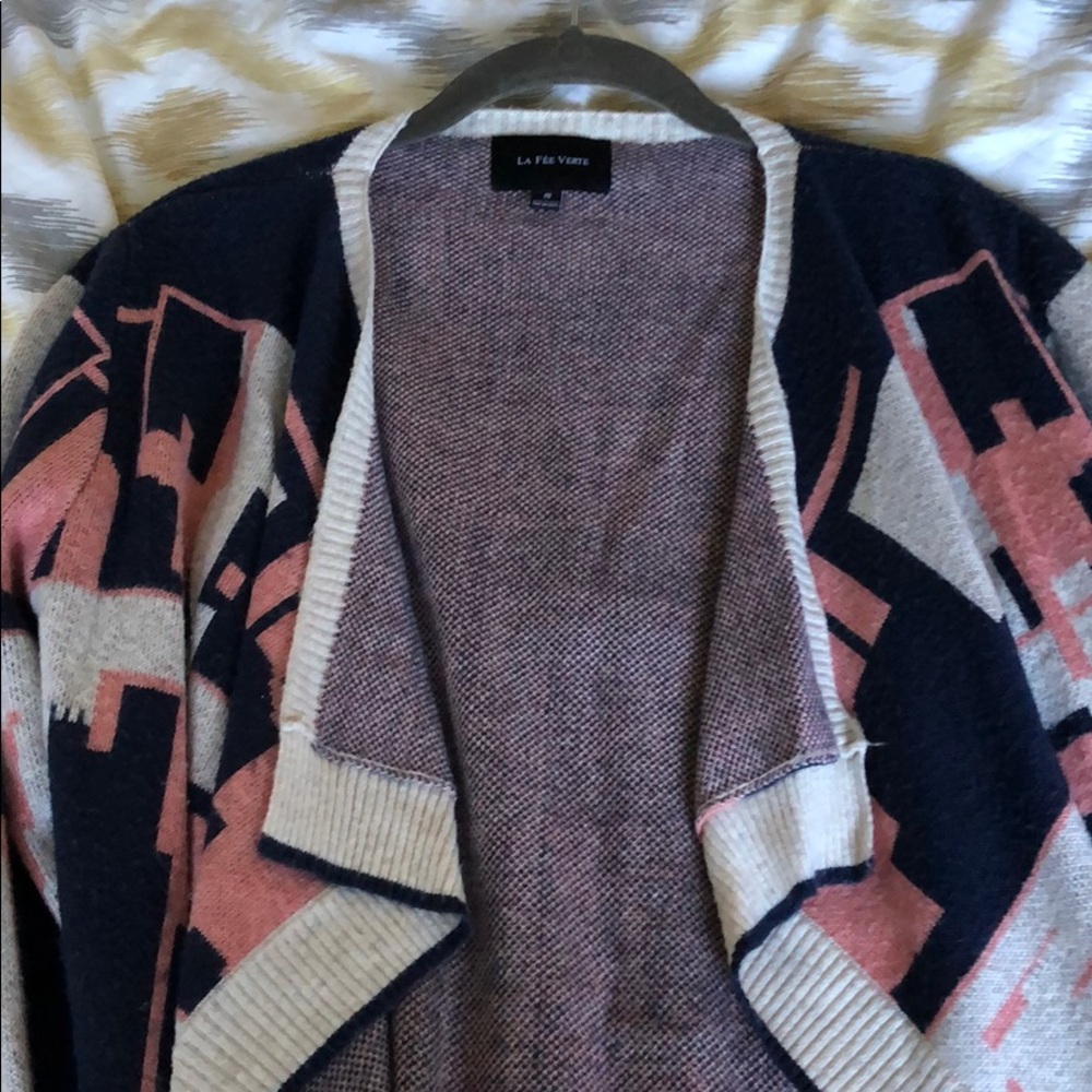 Anthropologie geometric sweater